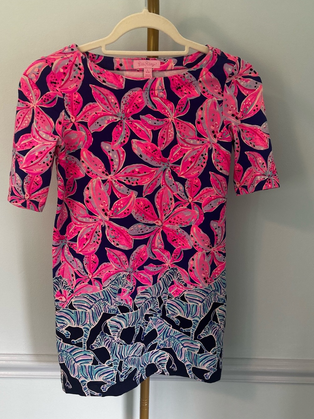 Lilly Pulitzer Royal Purple Wild Child Dress Size Large Girl’s